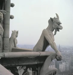 Gargoyle from the Balustrade of the Grande Galerie, replica of a 12th century original